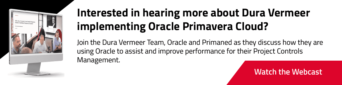 Primaned - Oracle Dura Vermeer - Watch the Webcast